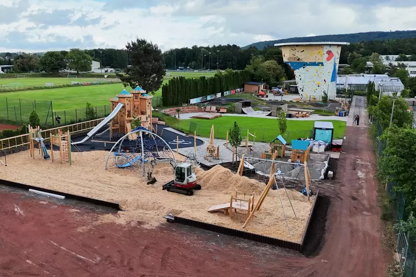 Auf 8000 Quadratmeter Fläche wird viel geboten: Neu ist der Abenteuerspielplatz Kitzland, der noch im Endausbau ist.