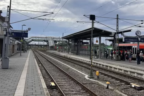 Die Schlägerei ereignete sich am Samstagabend am Bahnhof Wörth. 