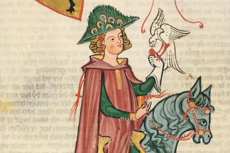 War er einer der ersten Burgherren? Minnes&auml;nger Ulrich von Gutenburg im Codex Manesse. 