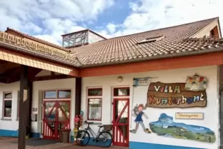 Kann jetzt mehr Kinder aufnehmen: Die kommunale Kita „Villa Kunterbunt“ in Spesbach. 