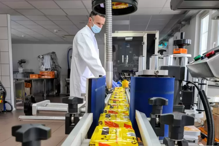 Ein Blick in die Produktion. 