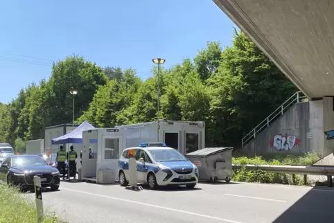 Am Grenzübergang Bienwald wird wieder kontrolliert. 