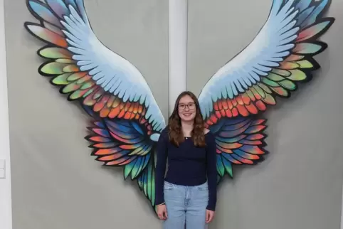 Henriette Frosch vom Vorstand der EJL: In der Jugendkirche wachsen jungen Menschen bildlich und im übertragenen Sinne Flügel. 