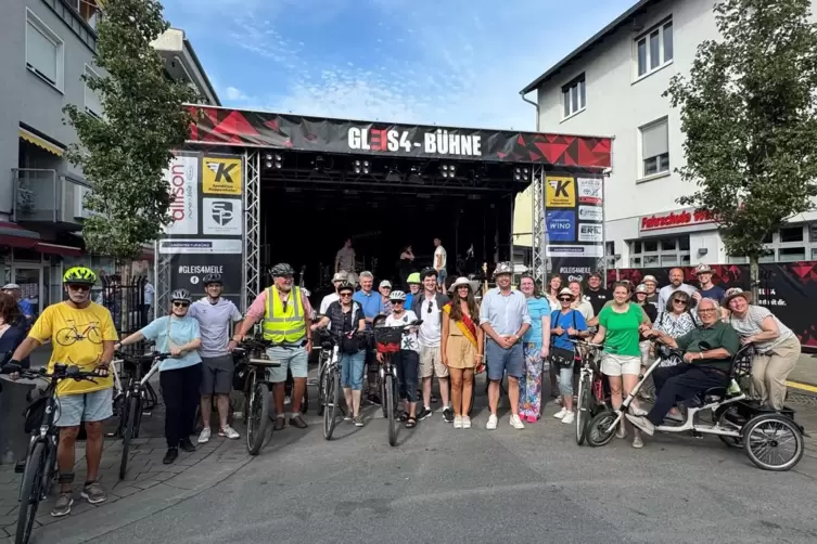 Der diesjährige Stadtradeln-Auftakt auf dem Strohhutfest.