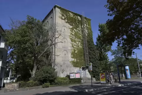 Ein aus dem Zweiten Weltkrieg stammender Bunker in Ludwigshafen.