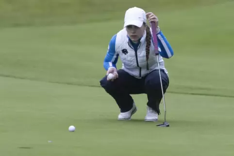 Ihr gelangen vier Birdies, doch an Loch 9 patzte sie: Annika Schwinn, die mit zwei Schlägen über Par beste Spielerin im EGW-Team