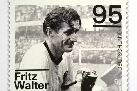 Fritz Walter - die Legende als Briefmarke verewigt. Fritz Walter - die Legende als Briefmarke verewigt.