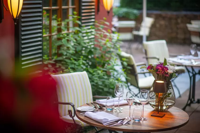 Der Außenbereich von »Die Brasserie«.