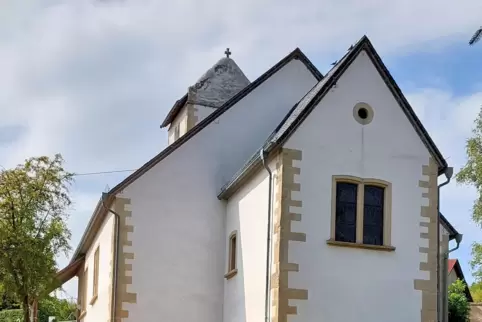 Die evangelische Kirche in Medard. 