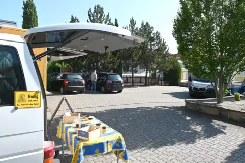 Momentaufnahme: Am Donnerstag war auf dem Wachenheimer Wochenmarkt wenig Betrieb. 
