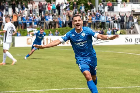 Der FKP (hier Luca Dimitrijevic) darf zum zweiten Mal jubeln.