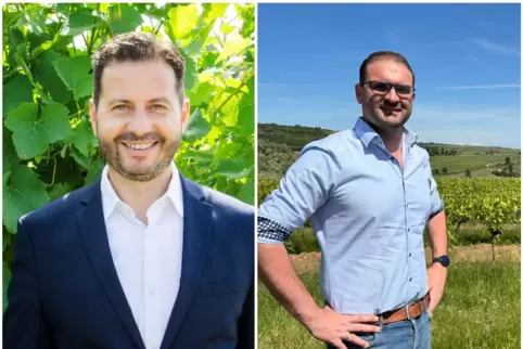 Mimmo Scarmato (CDU) ist neuer Stadtchef von Grünstadt, Daniel Krauß (SPD) neuer Bürgermeister der VG Leiningerland. 