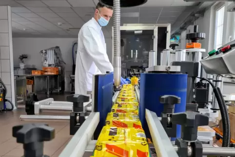 Ein Blick in die Produktion von Convar. Die Pirmasenser Firma stellt unter anderem Riegel in teils ungewöhnlichen Geschmacksrich