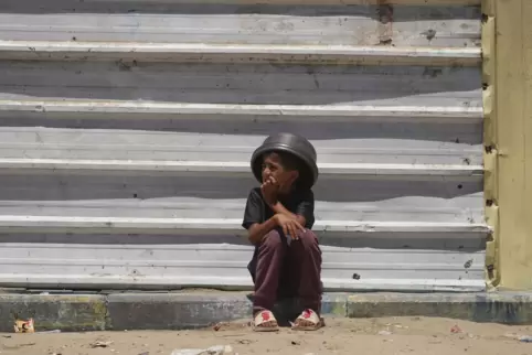 Nichts zu essen: Kind im Gazastreifen. 