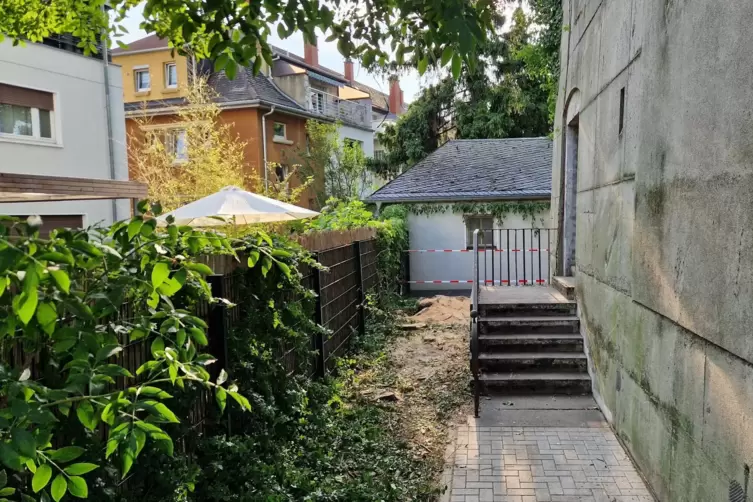 Blick auf die den Berich von der Valentin-Bauer-Stra&szlig;e. 