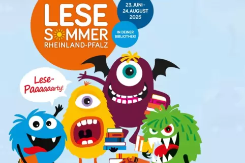 Mit den kleinen Lesemonstern wirbt das Landesbibliothekszentrum für seine Lese-Förderaktion. 