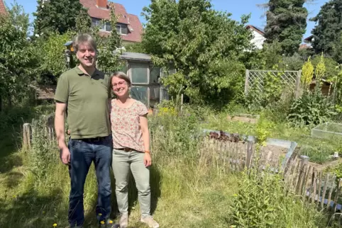 Der naturnahe Garten von Angela und Fabian Beil ist mit dem 3. Platz eines kreisweiten Wettbewerbs ausgezeichnet worden. 
