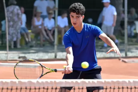 Souveräner Favoritensieg: Bijan Bakhschai (BASF TC Ludwigshafen) sicherte sich den U18-Titel. 
