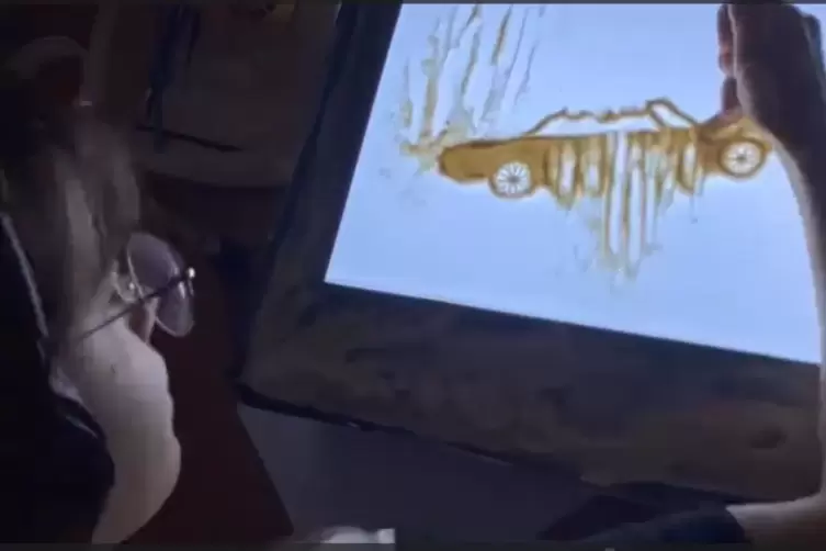 Geduldsspiel: Fanny Capu und die Sandanimations-Technik. 
