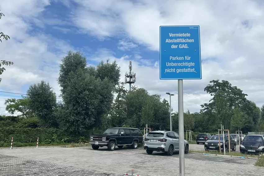 So sehen die 153 Parkplätze für die Bewohner aus.