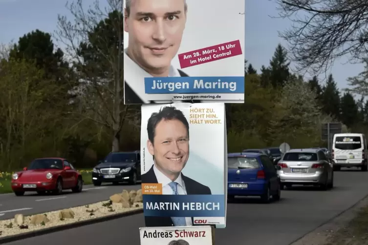 Schon im Wahlkampf um das Amt des Oberb&uuml;rgermeisters 2015 setzte J&uuml;rgen Maring auf ein XL-Format, das damals mit entsprechendem 