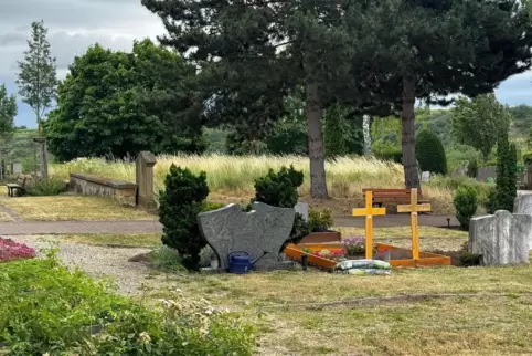 Auf dem Leistadter Friedhof sollen acht Reben gepflanzt werden.
