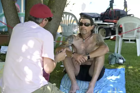 „Ich will einfach die Arbeit des Vereins unterstützen“, sagt Klaus Harm zu seinem Engagement im Bliesbad. Und zwischendurch geni