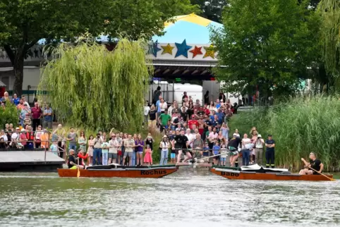 Das Fischerstechen ist einer der Höhepunkte beim Gondelfest. 