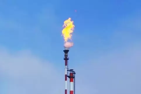 Noch bis Ende der Woche kann der Fackelschein im BASF-Werksteil Nord anhalten. 