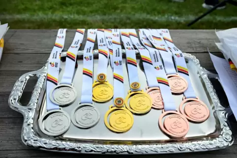 Objekte der Begierde: diese Medaillen gibt es beim RV 08 Dudenhofen zu gewinnen.