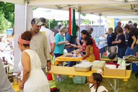 Mächtig was los war beim Food-Festival in der Schwalbenstraße.