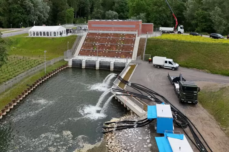 Das neue Sch&ouml;pfwerk in Leimersheim ist seit Mai in Betrieb. 