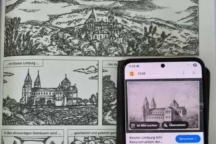 Die Limburg als Vorbild f&uuml;r den Comic. 