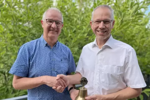 Jährlicher Wechsel: Stefan Grutke (rechts) übernahm die Präsidentschaft von Dierk Vagts. 