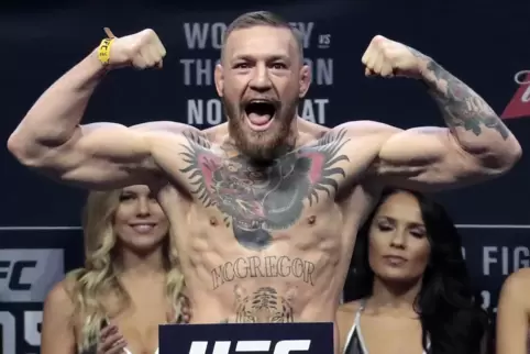 Käfigkampf als Metapher für den Überlebenskampf: Mixed-Martial-Arts-Idol Conor McGregor. Käfigkampf als Metapher für den Überlebenskampf: Mixed-Martial-Arts-Idol Conor McGregor.