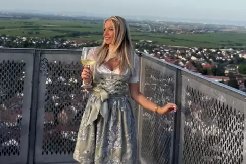 Conny Zurek auf der Wachtenburg. 