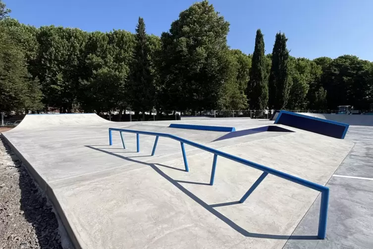 Skater k&ouml;nnen sich jetzt schon ein Bild von ihrer der Anlage machen. 