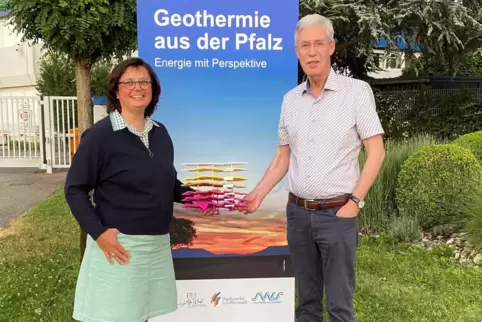Geopfalz-Geschäftsführung: Geophysikerin Claire Weihermüller und Bergingenieur Jörg Uhde. 