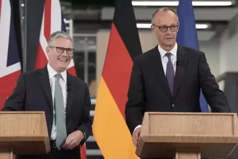 Keir Starmer und Friedrich Merz. 