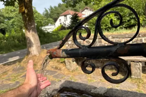 Gegenüber dem Forsthaus auf dem Taubensuhl ist eine gefasste Quelle. Kann man das Wasser aber auch trinken?