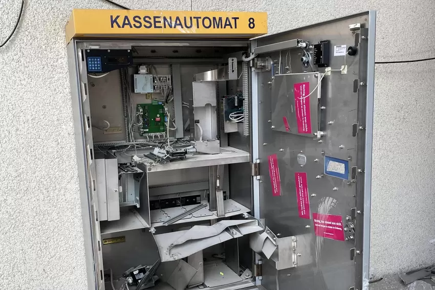 Ein Kassenautomat fürs abgerissene Parkhaus.