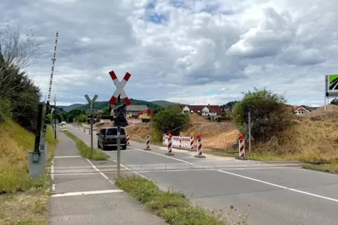 Für Baustellenfahrzeuge gibt es eine Zufahrt. 