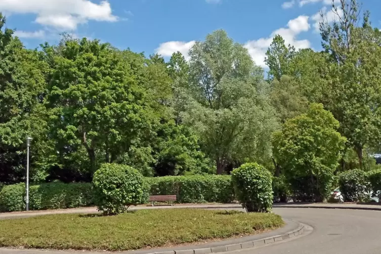 Etwa auf H&ouml;he des Buswendeplatzes auf der Ostseite des Warmfreibads standen die letzten nicht mehr bewohnten H&auml;uschen des ehemal