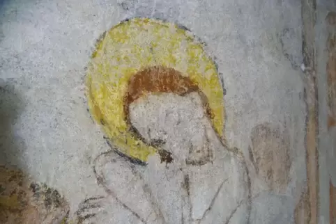 Teil der restaurierten Szene der Geißelung Christi.