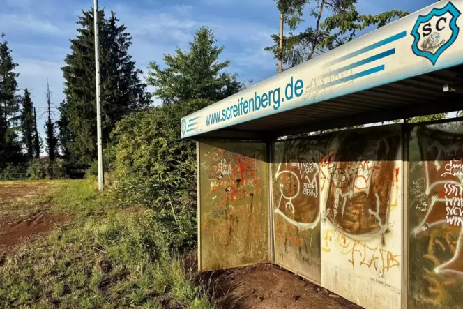 Der Sportplatz liegt seit Jahren brach.