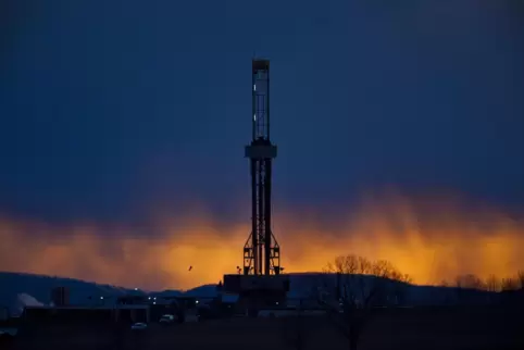 Ein Fracking-Bohrturm im US-Bundesstaat Pennsylvania.
