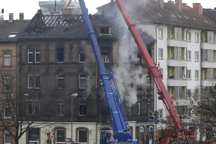 Das Brandhaus wurde später abgerissen.