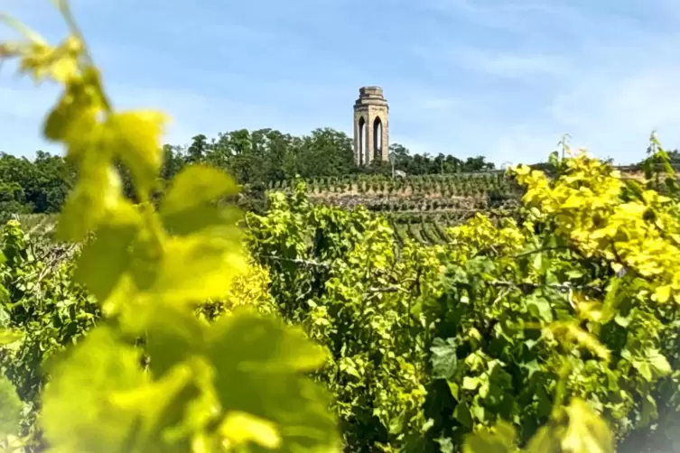 Das Zellertaler Ehrenmal throhnt &uuml;ber der Landschaft.