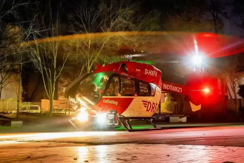 Mitten in der Nacht brachte ein Helikopter das Gegengift nach einem Biss einer Klapperschlange nach Kaiserslautern. 