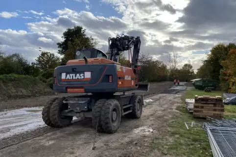2021 wurde auch an der Ferngasleitung gearbeitet.